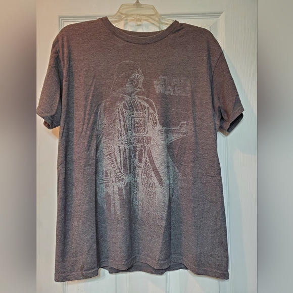 Men's Grey Star Wars Darth Vader T-shirt - Picture 1 of 3